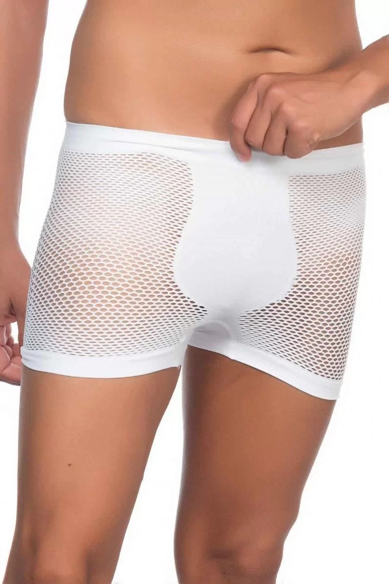 Beyaz  2106 Fileli Soft Erkek Boxer