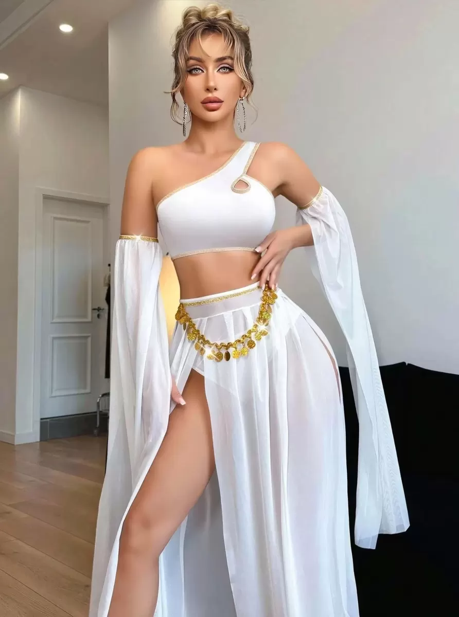 Özel Tasarım Beyaz Harem Kostümü