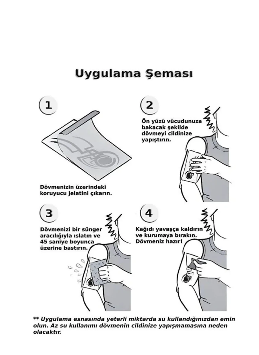 Bulutlar Melek Kanatları Geçici Dövme Şablonu Büyük Boy